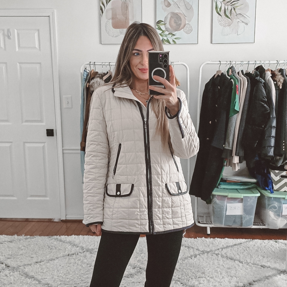Bogner Goan Thylmann cream puffer down jacket size M - Picture 4 of 16